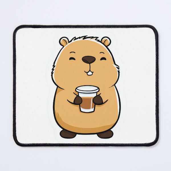 Item preview, Capybara Iced Coffee Cute Kawaii Chill Vibes designed and sold by StickerMan17.