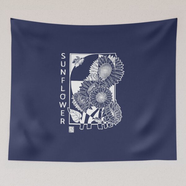Item preview, Sunflower WhitePrint designed and sold by Noem-Prints.