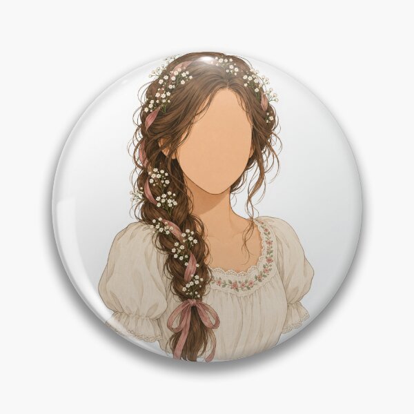 Item preview, Faceless Cottage Girl designed and sold by Whimsical Cottagecore Art.
