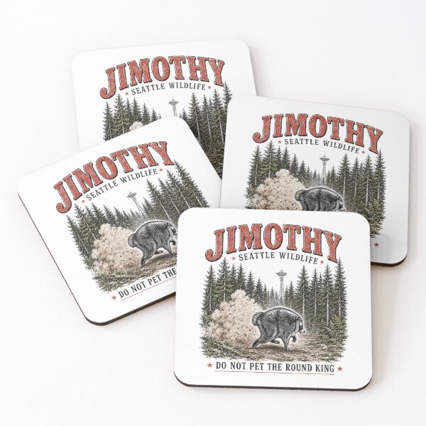Item preview, Jimothy Raccoon, Viral Seattle Raccoon, Round King , Pacific Northwest Wildlife designed and sold by RafaelScherer.