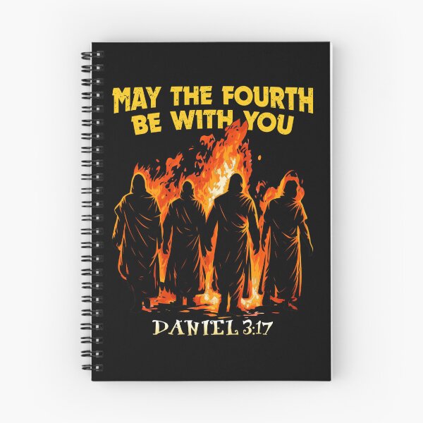 Item preview, Fourth Be With You Daniel 3_17 Biblical Fire designed and sold by TypeRiotStudio.