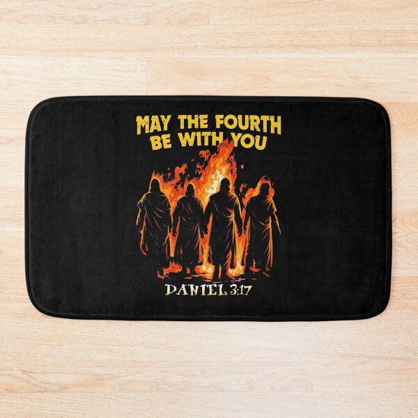 Item preview, Fourth Be With You Daniel 3_17 Biblical Fire designed and sold by TypeRiotStudio.
