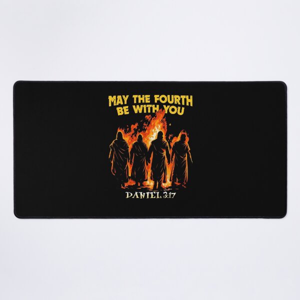 Item preview, Fourth Be With You Daniel 3_17 Biblical Fire designed and sold by TypeRiotStudio.
