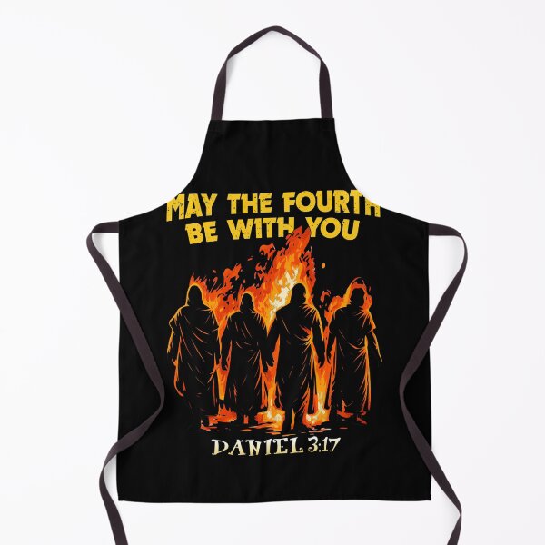 Item preview, Fourth Be With You Daniel 3_17 Biblical Fire designed and sold by TypeRiotStudio.