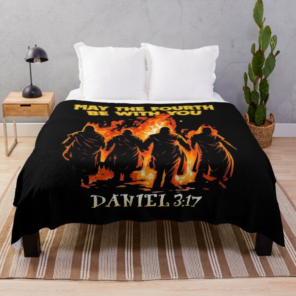 Item preview, Fourth Be With You Daniel 3_17 Biblical Fire designed and sold by TypeRiotStudio.