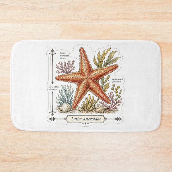Item preview, Cute Vintage Starfish Sticker - Scientific Sea Star Plate designed and sold by PND7777.