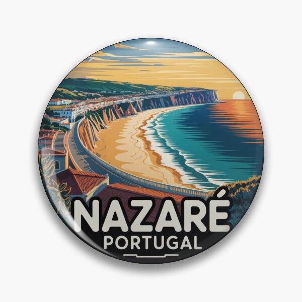 Item preview, Nazaré Portugal: Golden Sunset Beach & Cliffs designed and sold by CircinusStore.