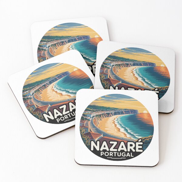 Item preview, Nazaré Portugal: Golden Sunset Beach & Cliffs designed and sold by CircinusStore.
