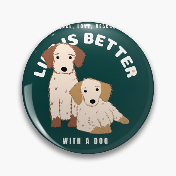 Item preview, Life Is Better With A Dog - Peace Love Rescue Cute Puppies designed and sold by GenZFashion000.