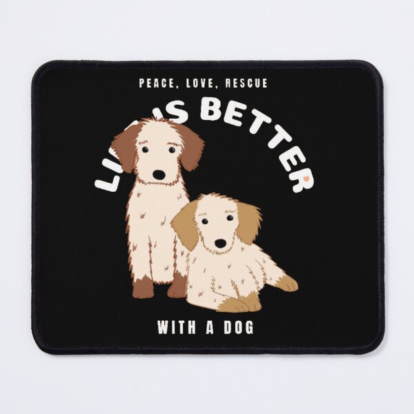 Item preview, Life Is Better With A Dog - Peace Love Rescue Cute Puppies designed and sold by GenZFashion000.