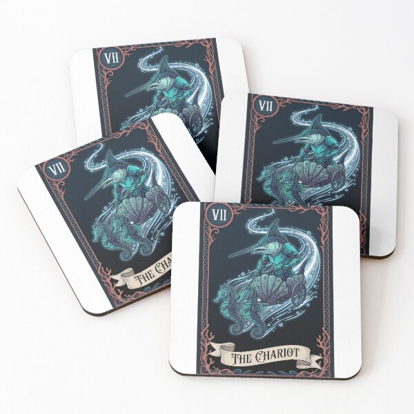 Item preview, Swordfish Chariot Tarot Card Ocean Art designed and sold by SMARTKIT  DESIGNAGENCY.