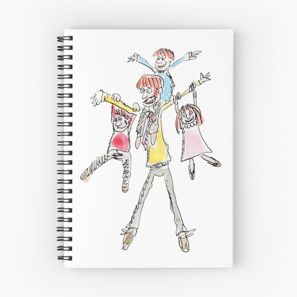 Item preview, Happy dad with his kids designed and sold by Inky Fingers Illustrations.