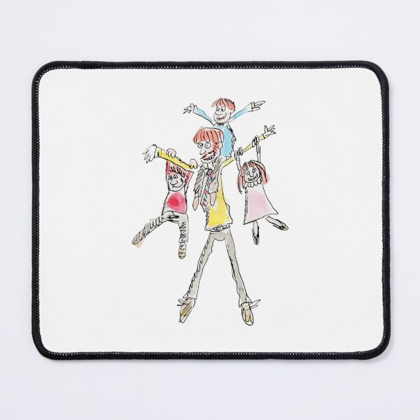 Item preview, Happy dad with his kids designed and sold by Inky Fingers Illustrations.