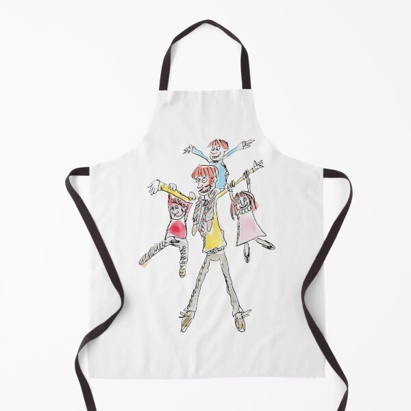 Item preview, Happy dad with his kids designed and sold by Inky Fingers Illustrations.