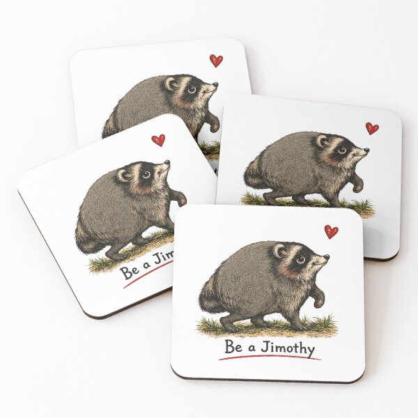 Item preview, Jimothy Raccoon, Viral Seattle Raccoon, Whimsical Watercolor Wildlife designed and sold by RafaelScherer.