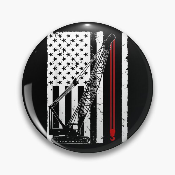 Item preview, Crane Operator American Flag designed and sold by goombi-creative.