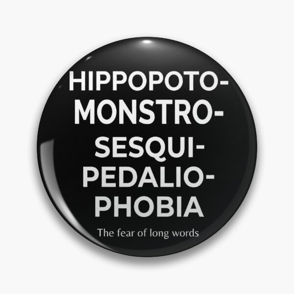Item preview, The Fear Of Long Words Funny Smart Humor designed and sold by BrokenLabel.