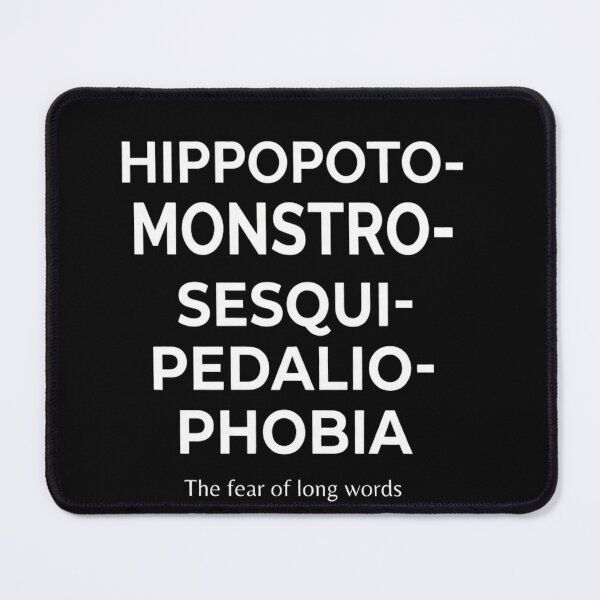 Item preview, The Fear Of Long Words Funny Smart Humor designed and sold by BrokenLabel.