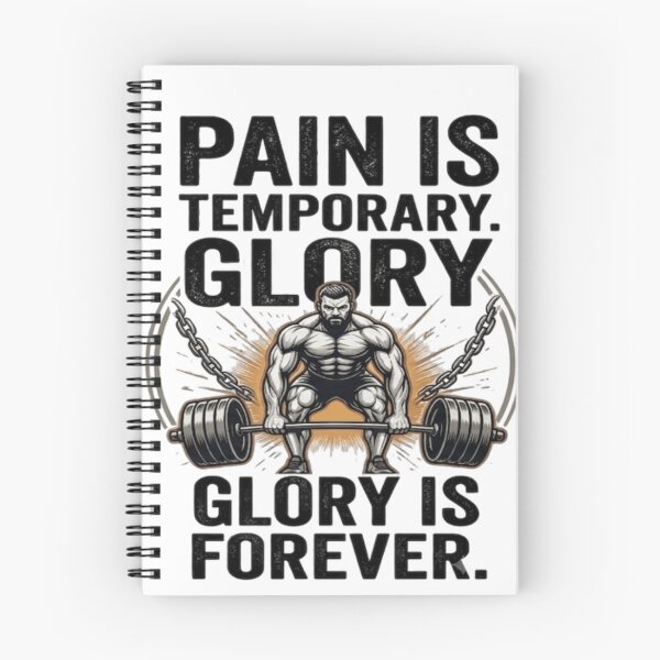 Item preview, Pain Is Temporary Glory Is Forever | Bodybuilding & Gym Motivation designed and sold by LUKOWEAR.
