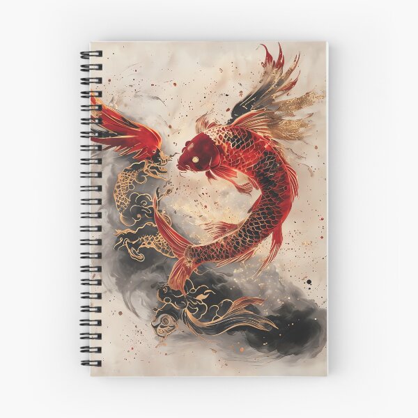 Item preview, Ascension of the Golden Feathered Koi designed and sold by ONYX Pixee.