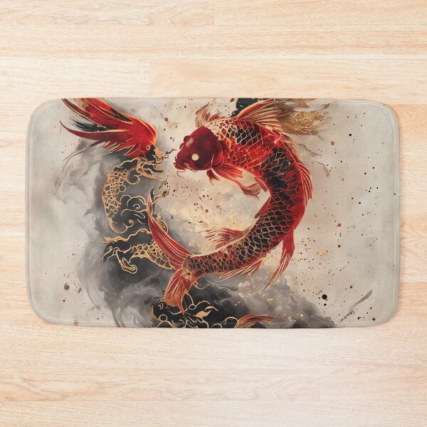 Item preview, Ascension of the Golden Feathered Koi designed and sold by ONYX Pixee.