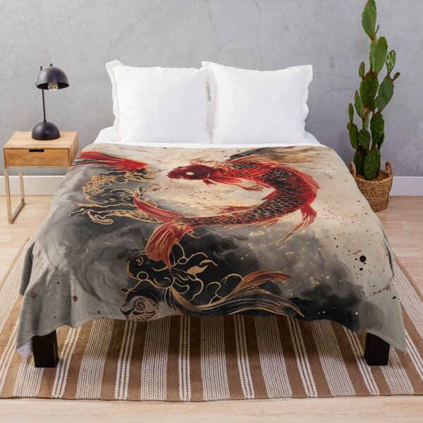 Item preview, Ascension of the Golden Feathered Koi designed and sold by ONYX Pixee.