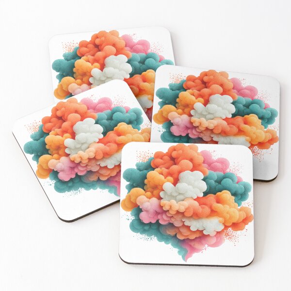 Item preview, Abstract Cloud Burst | Vibrant Color Explosion designed and sold by MythicMood.