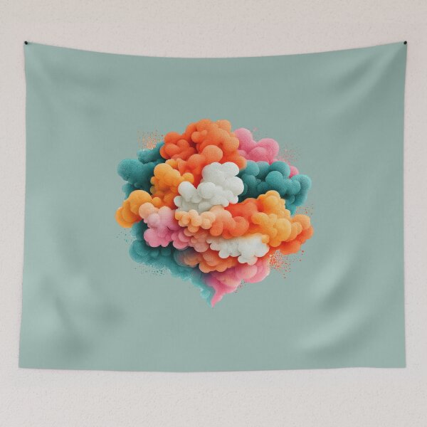 Item preview, Abstract Cloud Burst | Vibrant Color Explosion designed and sold by MythicMood.