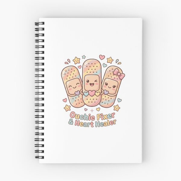Item preview, Ouchie Fixer Heart Healer Cute Bandage Pediatric Nurse Sticker designed and sold by Nurse Craft Studio.
