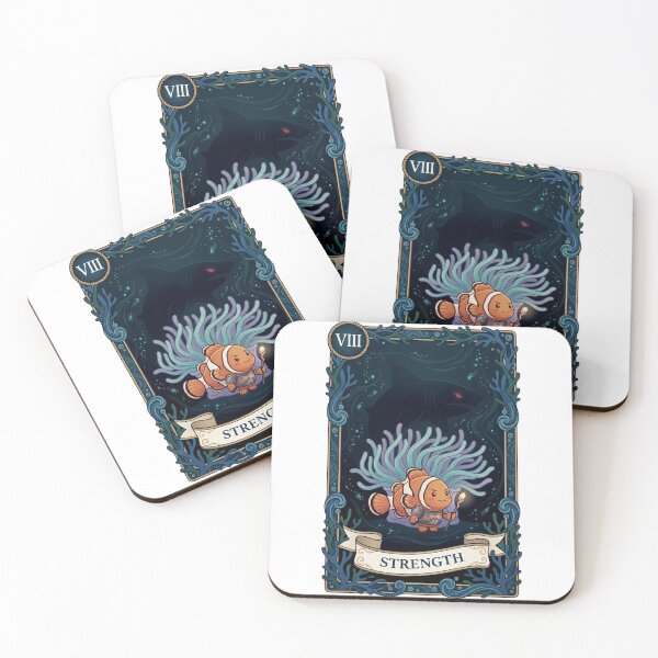 Item preview, Clownfish Strength Tarot Card Ocean Art designed and sold by SMARTKIT  DESIGNAGENCY.