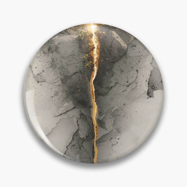 Item preview, Charcoal Gold Abstract Crack designed and sold by VortexOfFlorida.