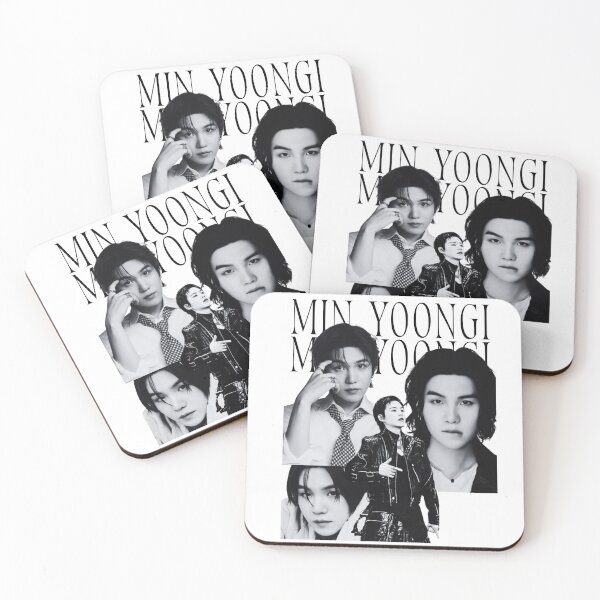 Item preview, Suga BTS Black and White D-Day Era Multiple Photo Collage designed and sold by Mooncreates7.
