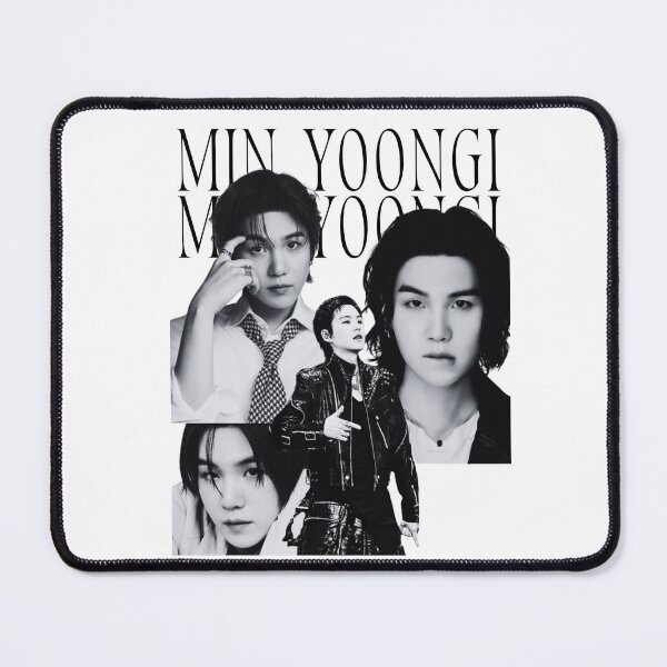 Item preview, Suga BTS Black and White D-Day Era Multiple Photo Collage designed and sold by Mooncreates7.