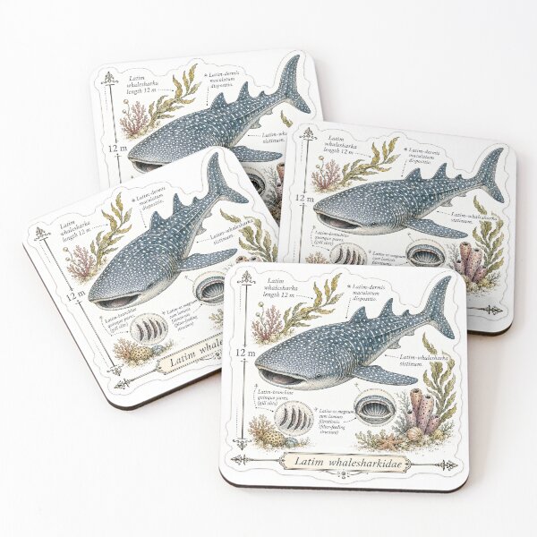 Item preview, Cute Vintage Whale Shark Sticker - Scientific Ocean Plate designed and sold by PND7777.