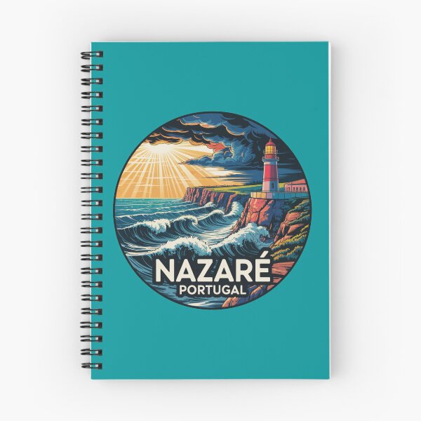 Item preview, Nazaré Portugal: Stormy Lighthouse & Big Waves designed and sold by CircinusStore.