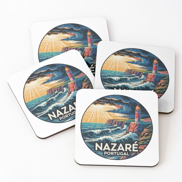 Item preview, Nazaré Portugal: Stormy Lighthouse & Big Waves designed and sold by CircinusStore.