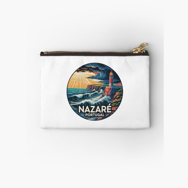 Item preview, Nazaré Portugal: Stormy Lighthouse & Big Waves designed and sold by CircinusStore.