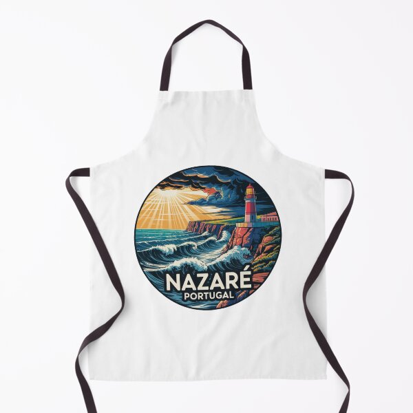 Item preview, Nazaré Portugal: Stormy Lighthouse & Big Waves designed and sold by CircinusStore.