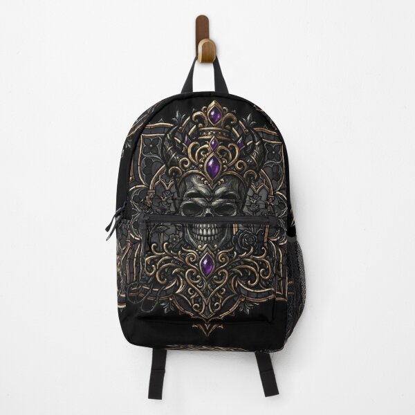Item preview, Skull Mandala with Amethyst Gems — Gothic Stained Glass designed and sold by David Mateo ArtWorks.