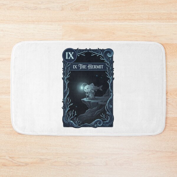Item preview, Lanternfish Hermit Tarot Card Glow Art designed and sold by SMARTKIT  DESIGNAGENCY.