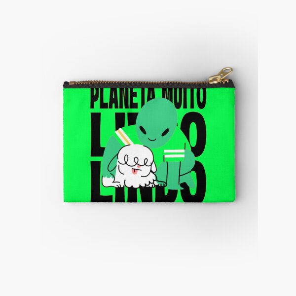 Item preview, Planeta Muito Lindo - Cute Alien and Fluffy Dog Portuguese Art designed and sold by GenZFashion000.