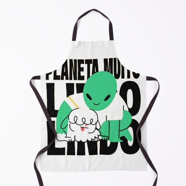 Item preview, Planeta Muito Lindo - Cute Alien and Fluffy Dog Portuguese Art designed and sold by GenZFashion000.