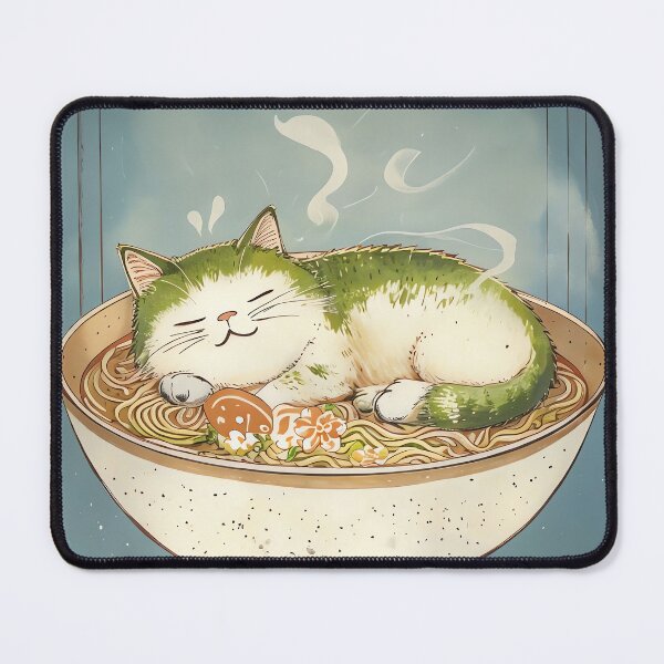 Item preview, Matcha Noodle Napper designed and sold by ONYX Pixee.