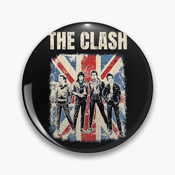 Aperçu de l'œuvre Les membres du groupe The Clash portant le drapeau britannique Union Jack créée et vendue par SWDTeam.