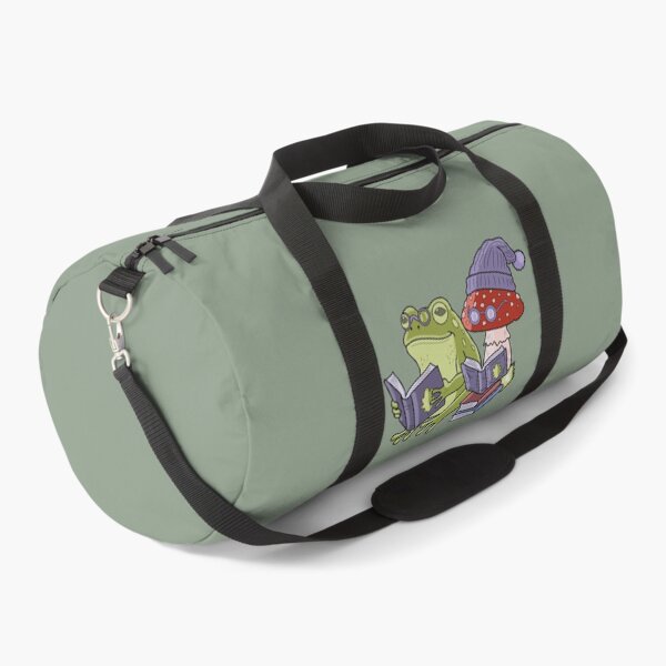 Item preview, Frog reading book with mushroom cottagecore illustration designed and sold by LeshanArt.