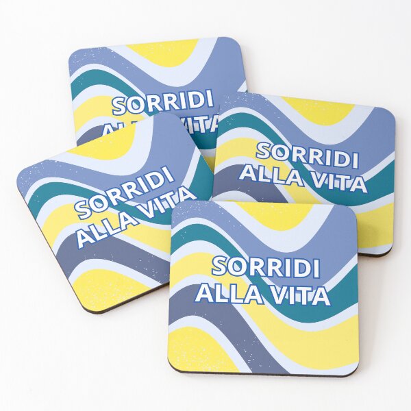Item preview, Sorridi Alla Vita – Colorful Italian Quote Design designed and sold by icreativestudio.