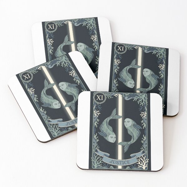 Item preview, Ocean Justice Tarot Card Balance Art designed and sold by SMARTKIT  DESIGNAGENCY.