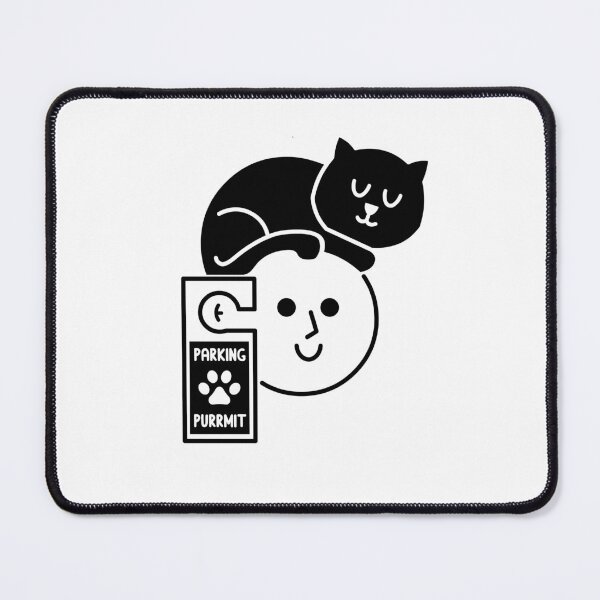 Item preview, Parking Purrmit designed and sold by HandsOffMyDinosaur.