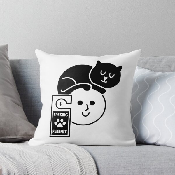 Item preview, Parking Purrmit designed and sold by HandsOffMyDinosaur.