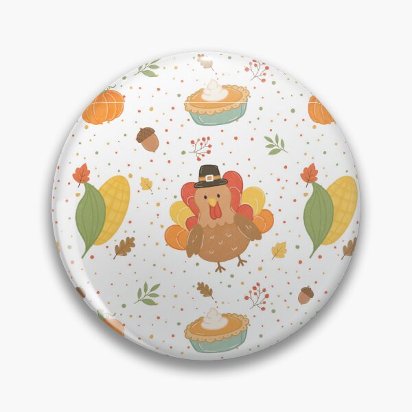 Item preview, Cute Thanksgiving Seamless Pattern designed and sold by SoftBunStudio.